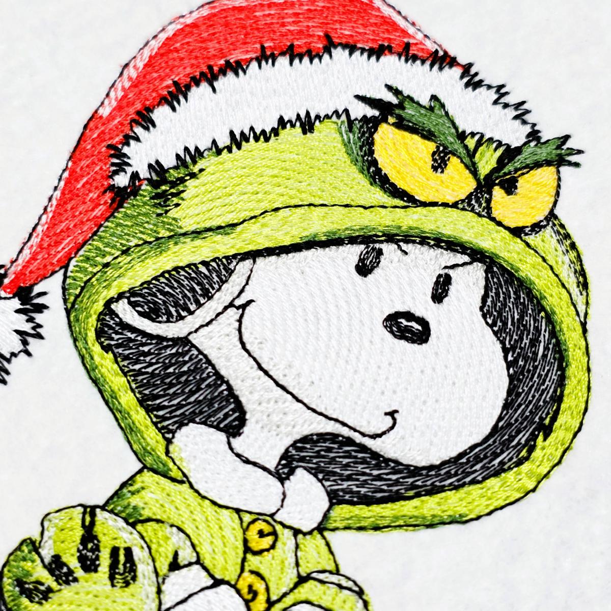 Nosey-Dog-in-Christmas-Thief-Hoodie-Embroidery-Design