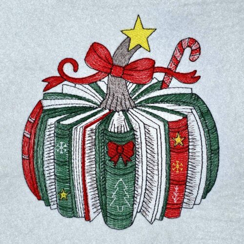 christmas-library-pumpkin