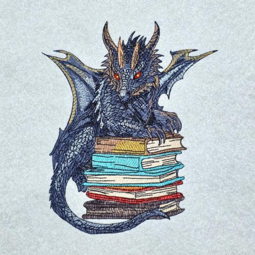 black-dragon-sitting-on-books