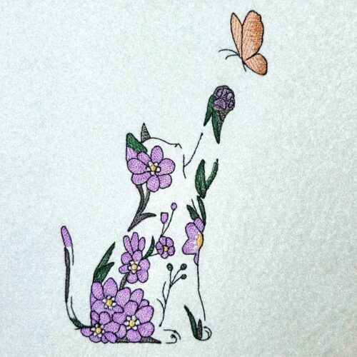 cat-with-blossom-flowers-and-butterfly
