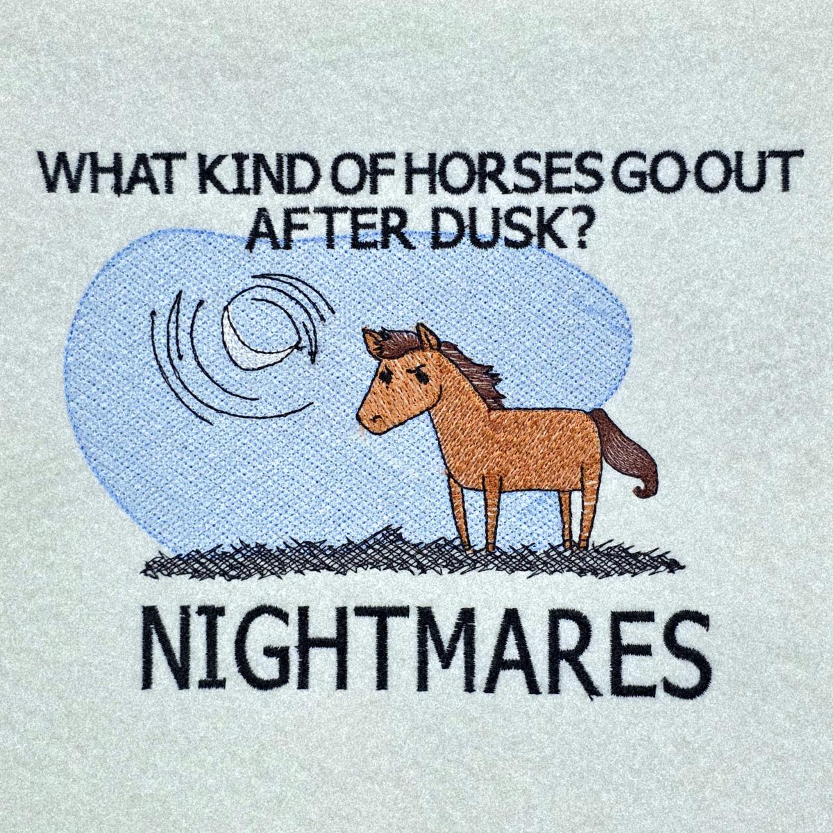 horse-a-nightmare-funny-pun