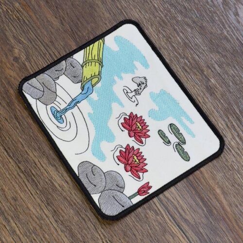 Lotus-Pond-Mug-Rug-Embroidery-Design