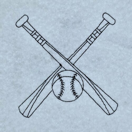 baseball-crossed-bats-line-art