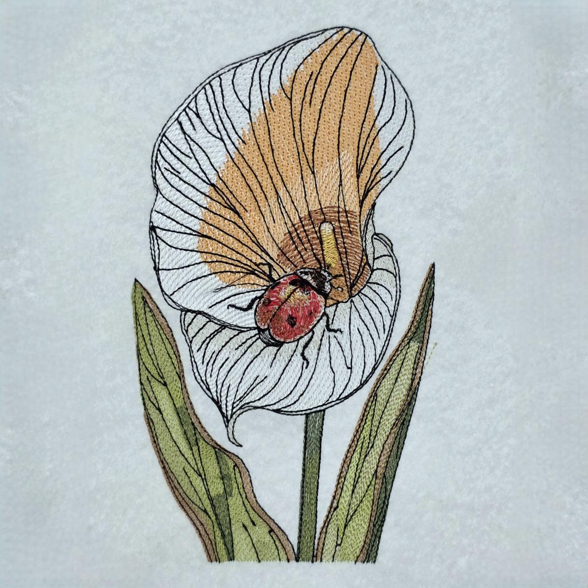 flower-with-ladybug