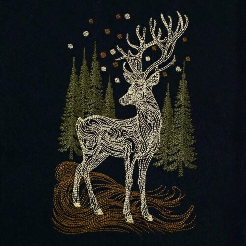 golden-deer-in-forest