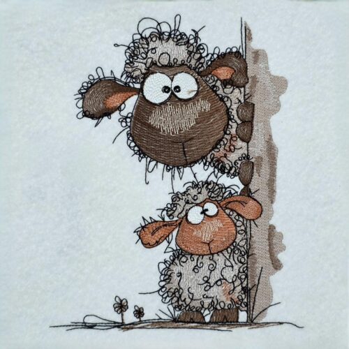 peeking-sheeps