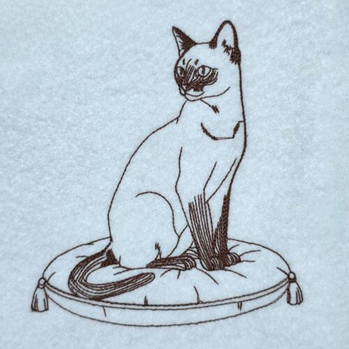siamese-cat-on-cushion-line-art