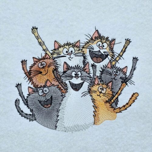 cheerful-smiling-cat-family