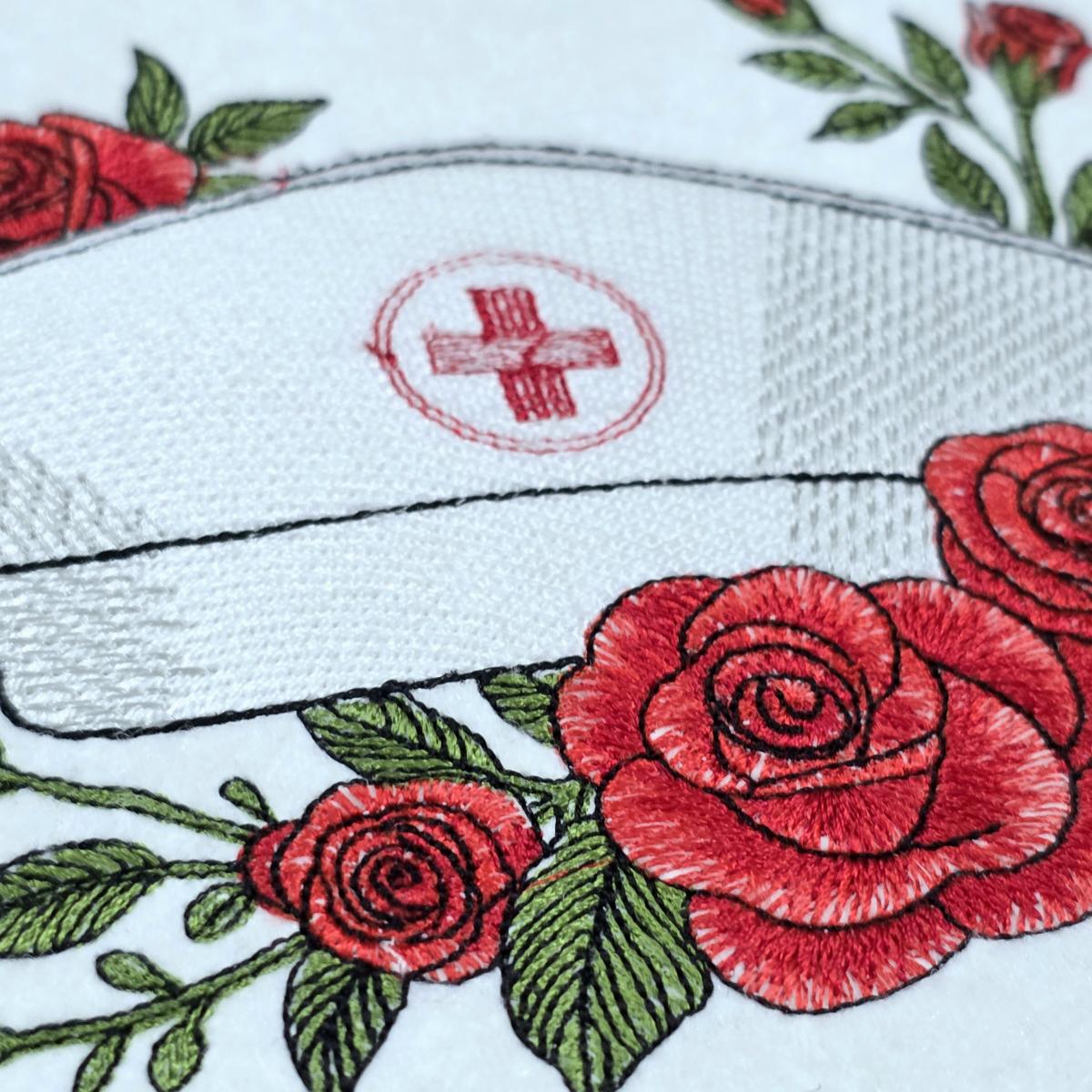 floral-nurse-cap-embroidery-design