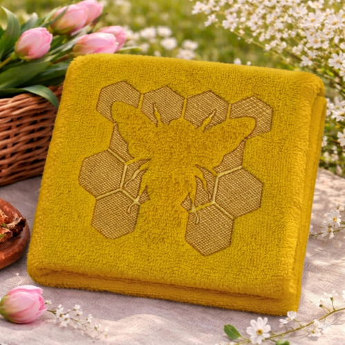 honeycomb-bee-embossed