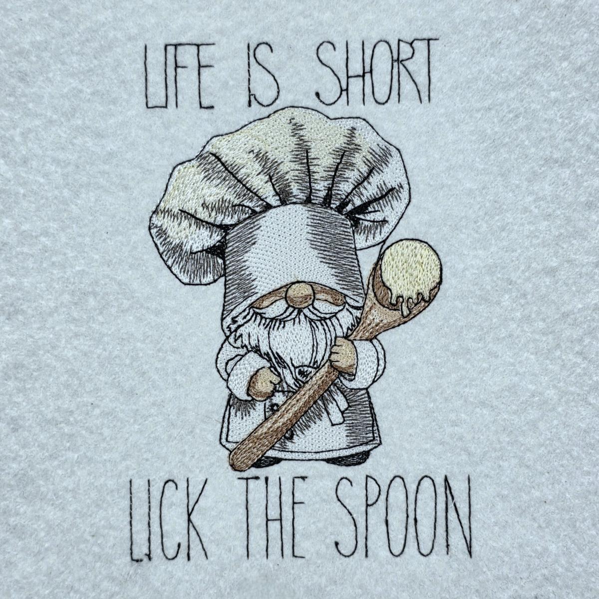 life-is-short-lick-the-spoon-gnome-quote