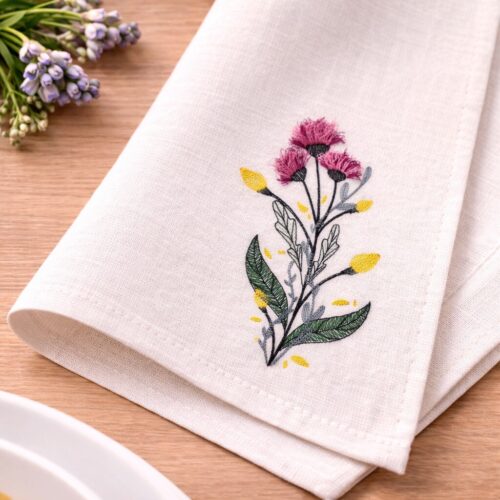 pink-and-black-floral-stem-fringe-design