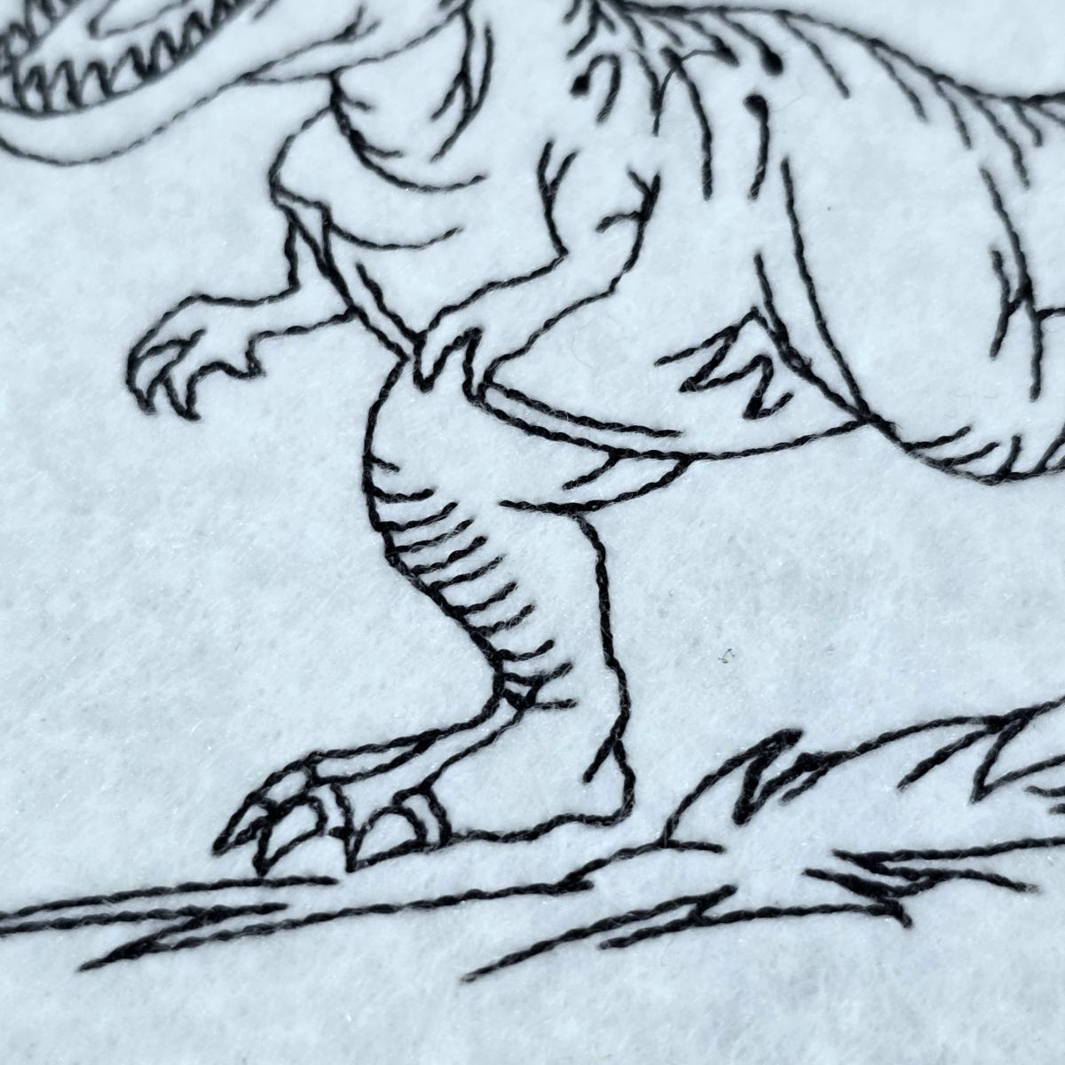 running-dinosaur-line-art-embroidery-design