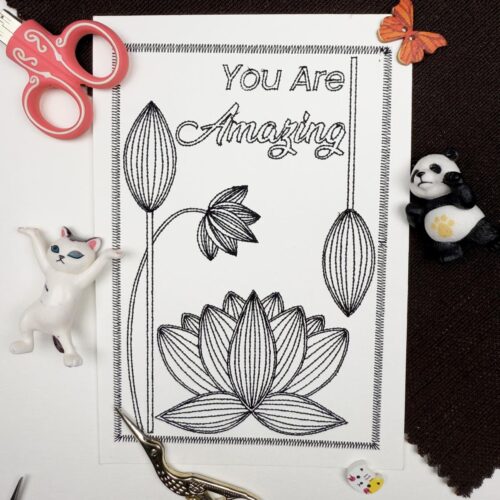 you-are-amazing-floral-cardstock