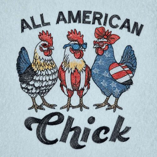all-american-patriotic-chick-Machine-Embroidery-Design
