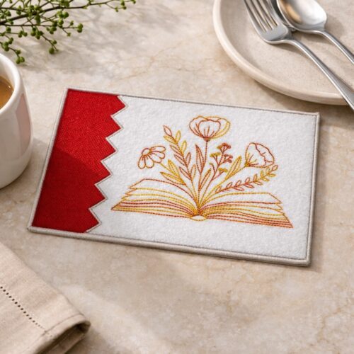 blooming-open-book-mug-rug