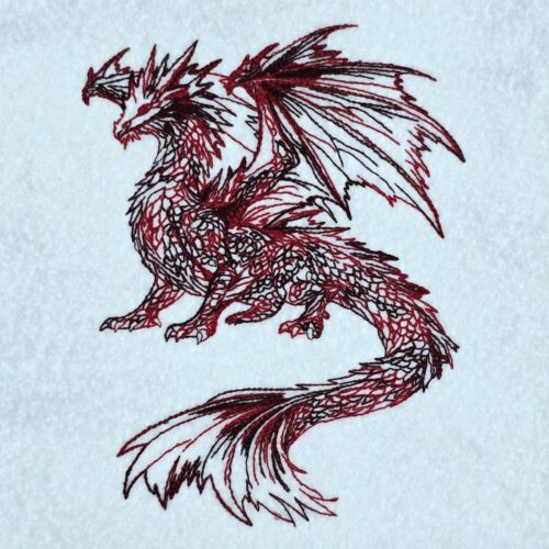 glacier-dragon-line-art