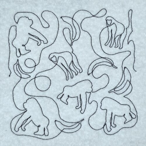 gorilla-and-banana-quilting-pattern