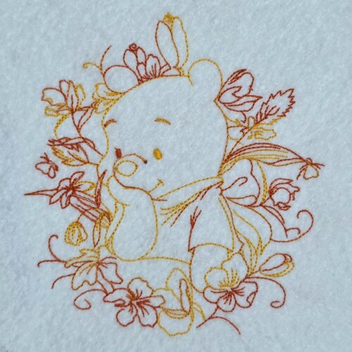 honey-bear-flower-frame