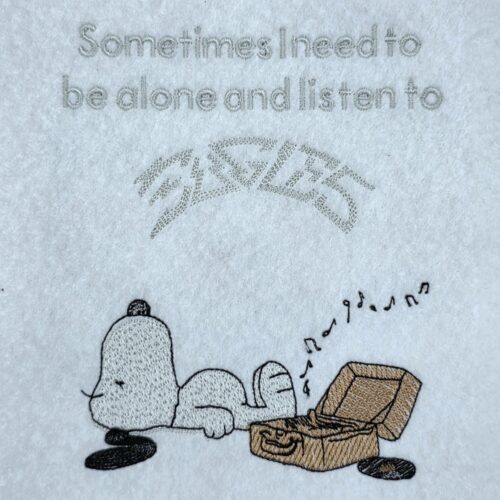 nosey-dog-alone-with-music-quote