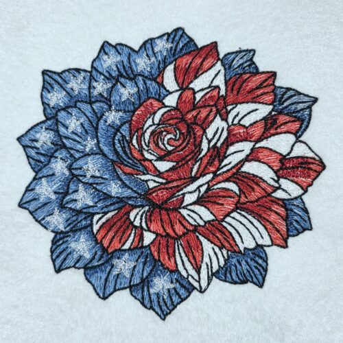 patriotic-rose-bloom