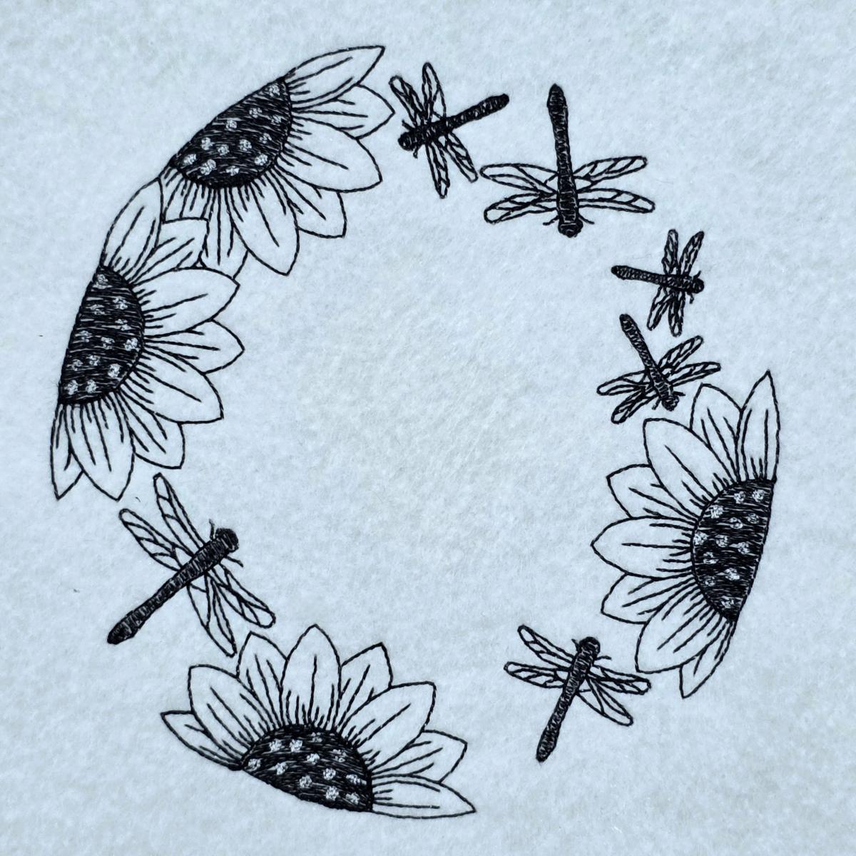 sunflower-dragonfly-wreath