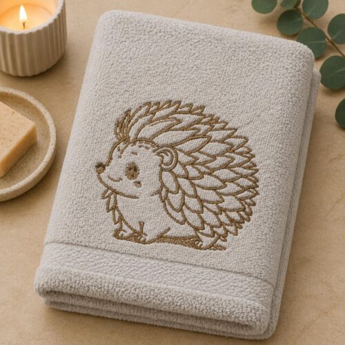 hedgehog-embossed