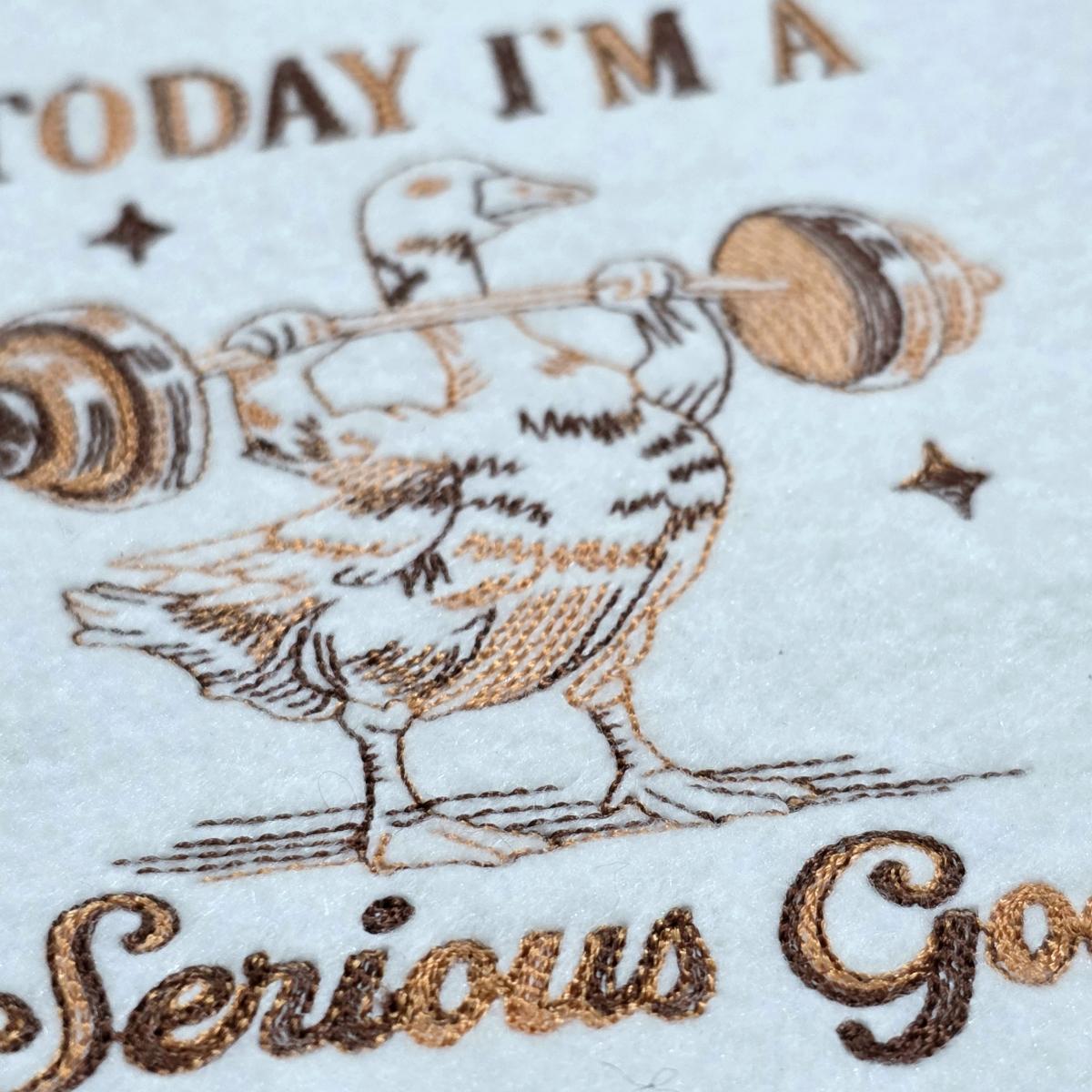 today-im-a-serious-goose-quote-embroidery-design