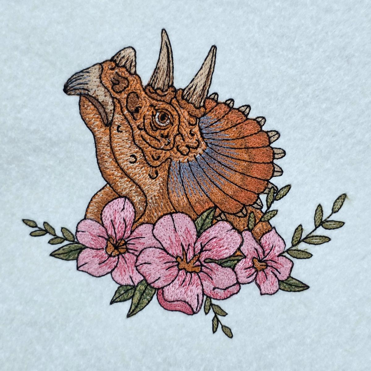 triceratops-with-blossoms
