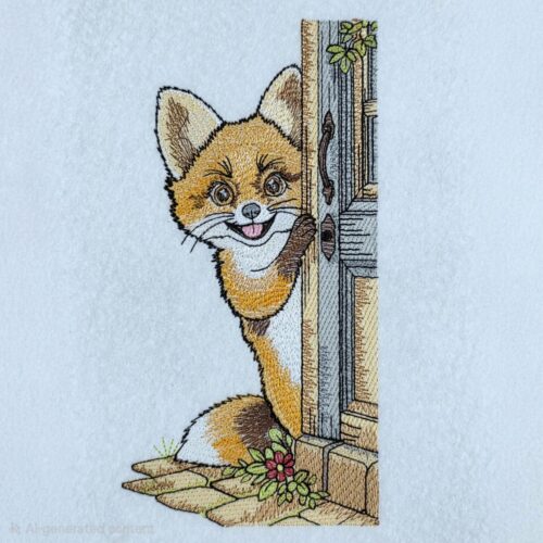 woodland-peeking-fox