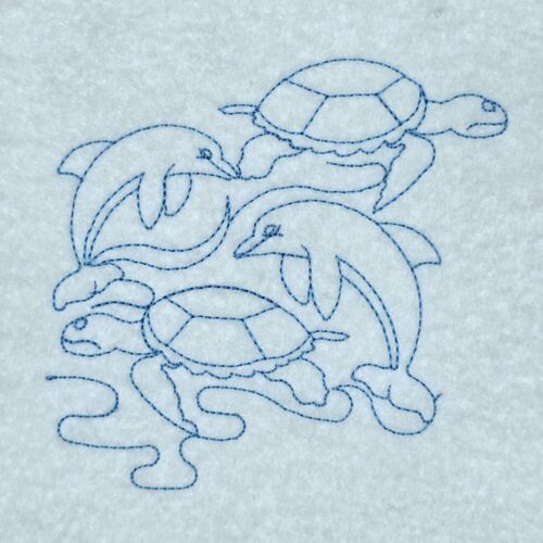 dolphins-and-turtles-quilting-pattern