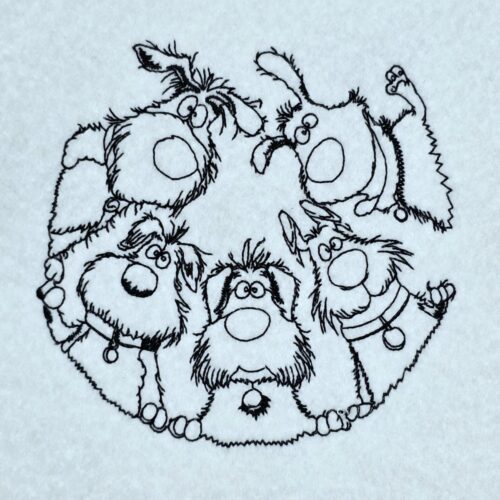 amazed-dog-huddle-line-art