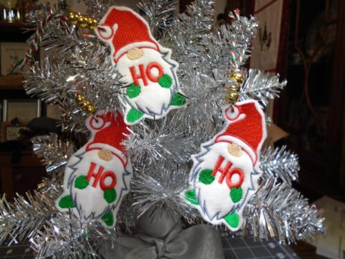Christmas Santa Hat Gnome Patch