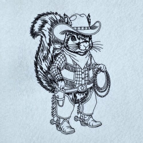 cowboy-squirrel-line-art