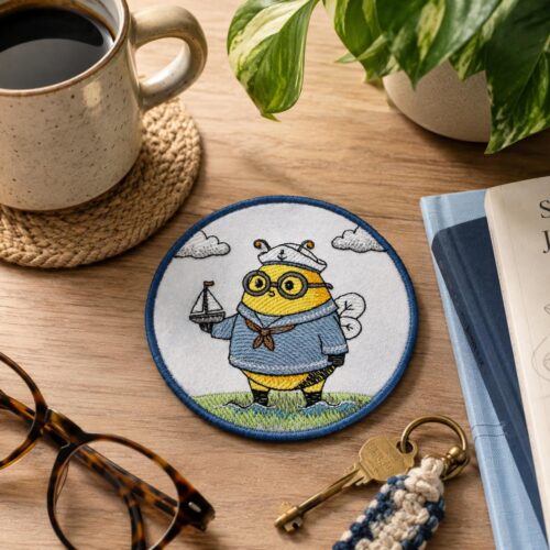 sailor-bee-with-sailboat-ith-coaster