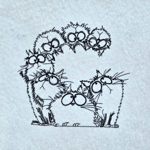 Unsure Cats Line Art