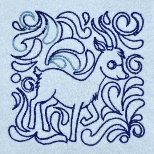 woodland-deer-quilting-pattern