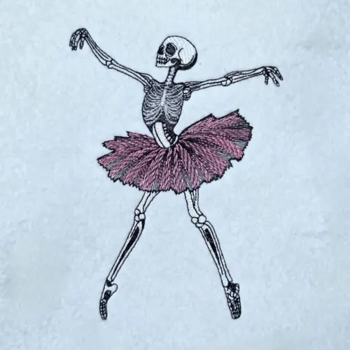 Ballerina Skeleton With Pink Tutu
