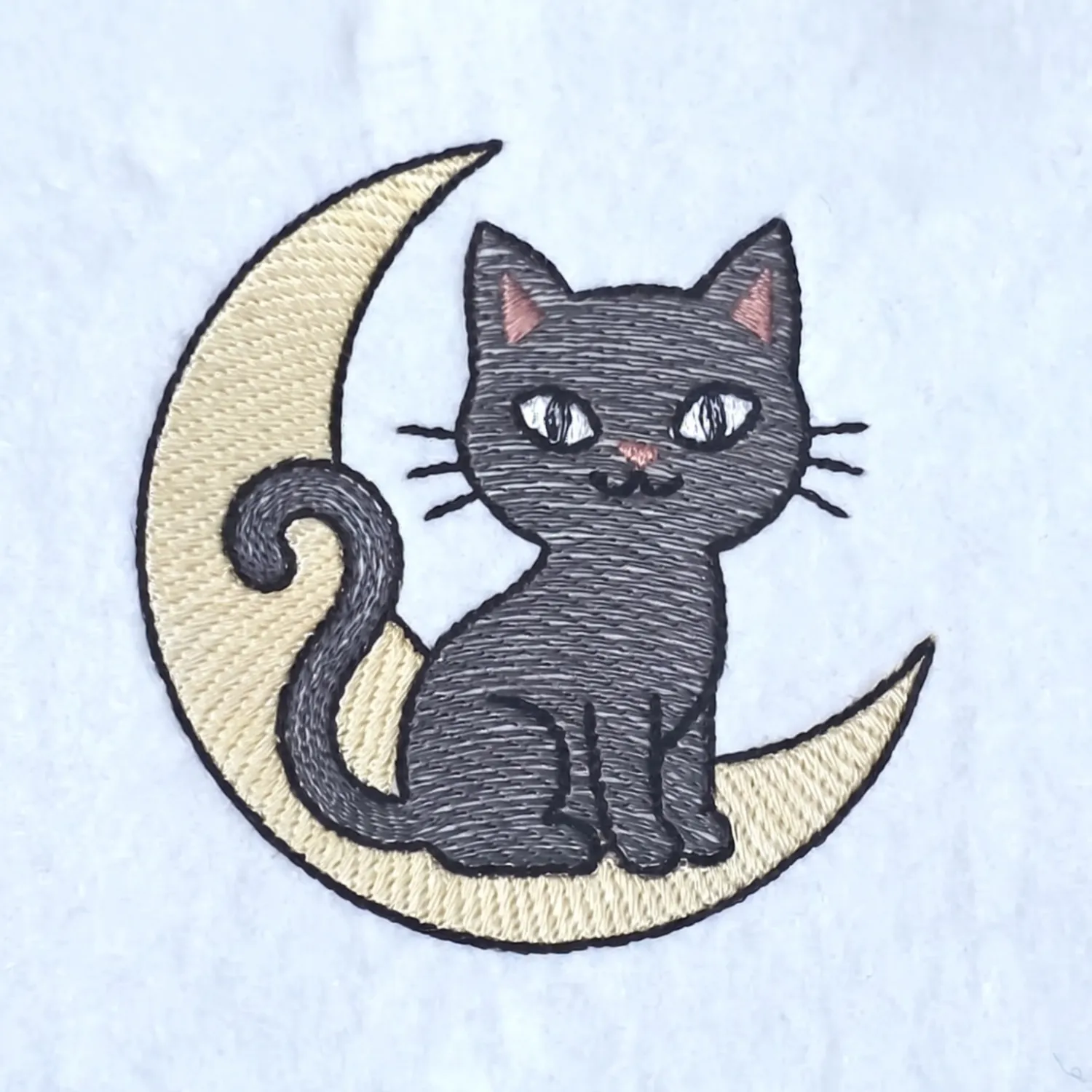 Black Cat On Crescent Moon