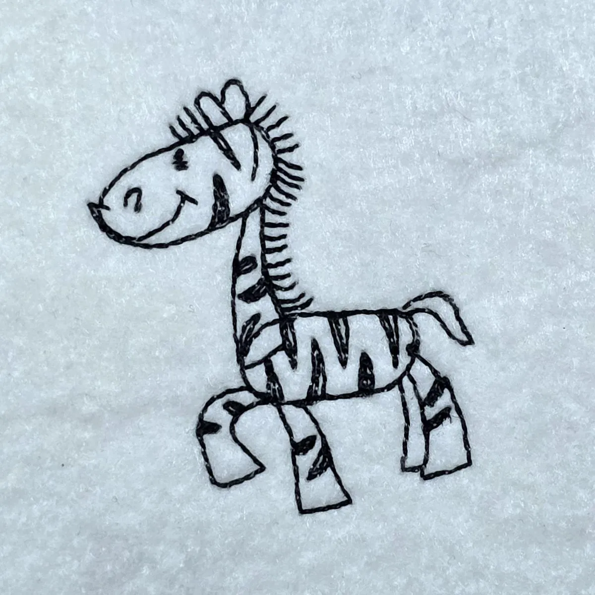 cartoonic-zebra-outline