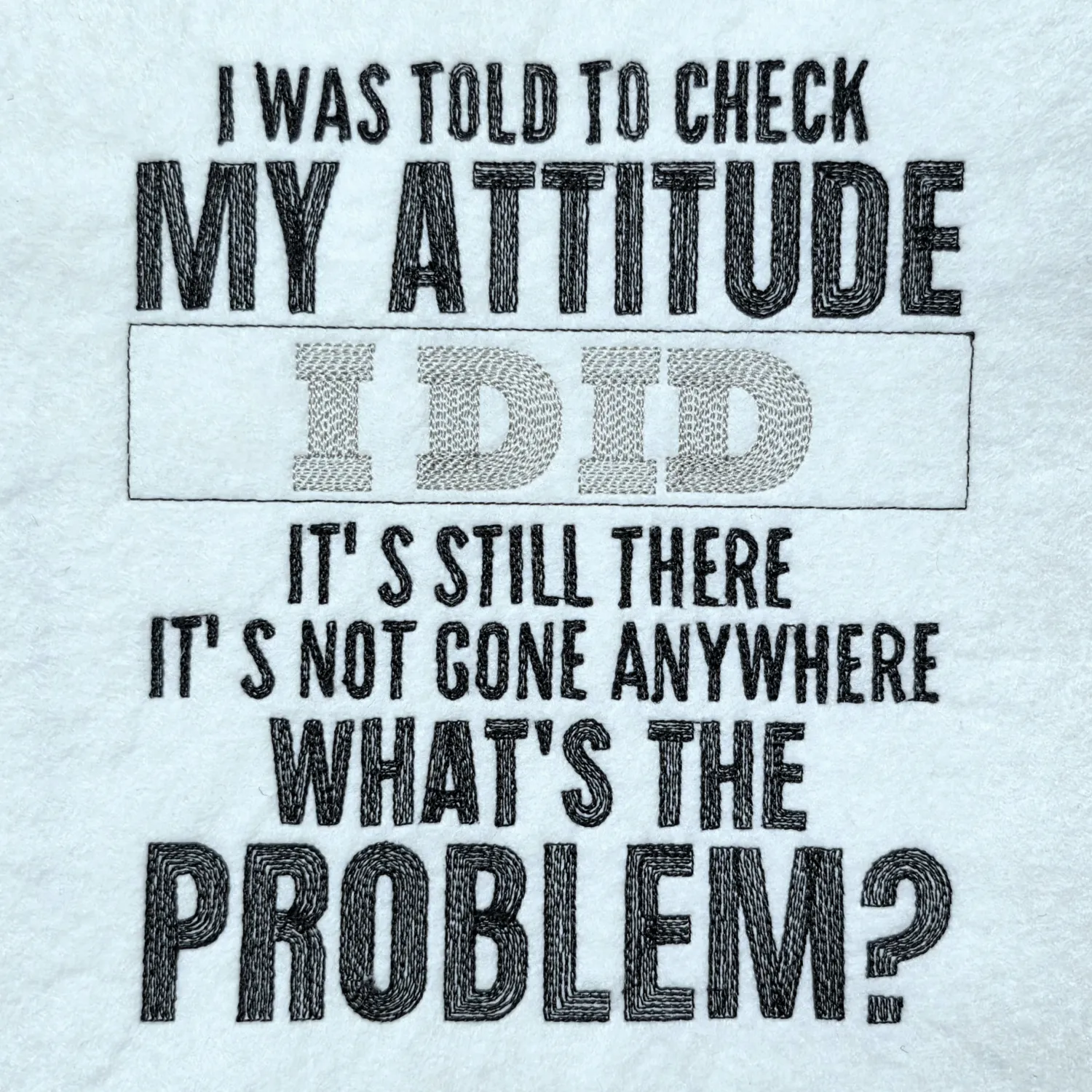 Check My Attitude Sassy Quote