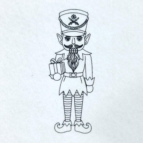 christmas-elf-nutcracker-line-art