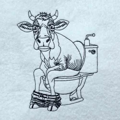 cow-caught-on-toilet-line-art