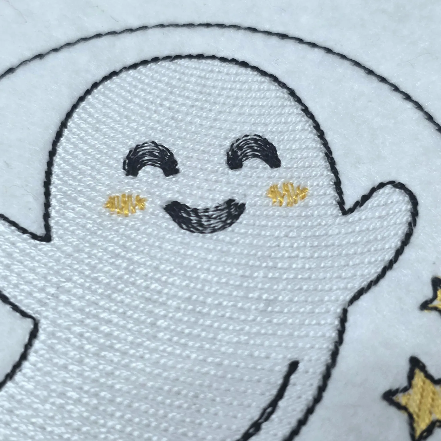 Cute Boo Ghost embroidery design