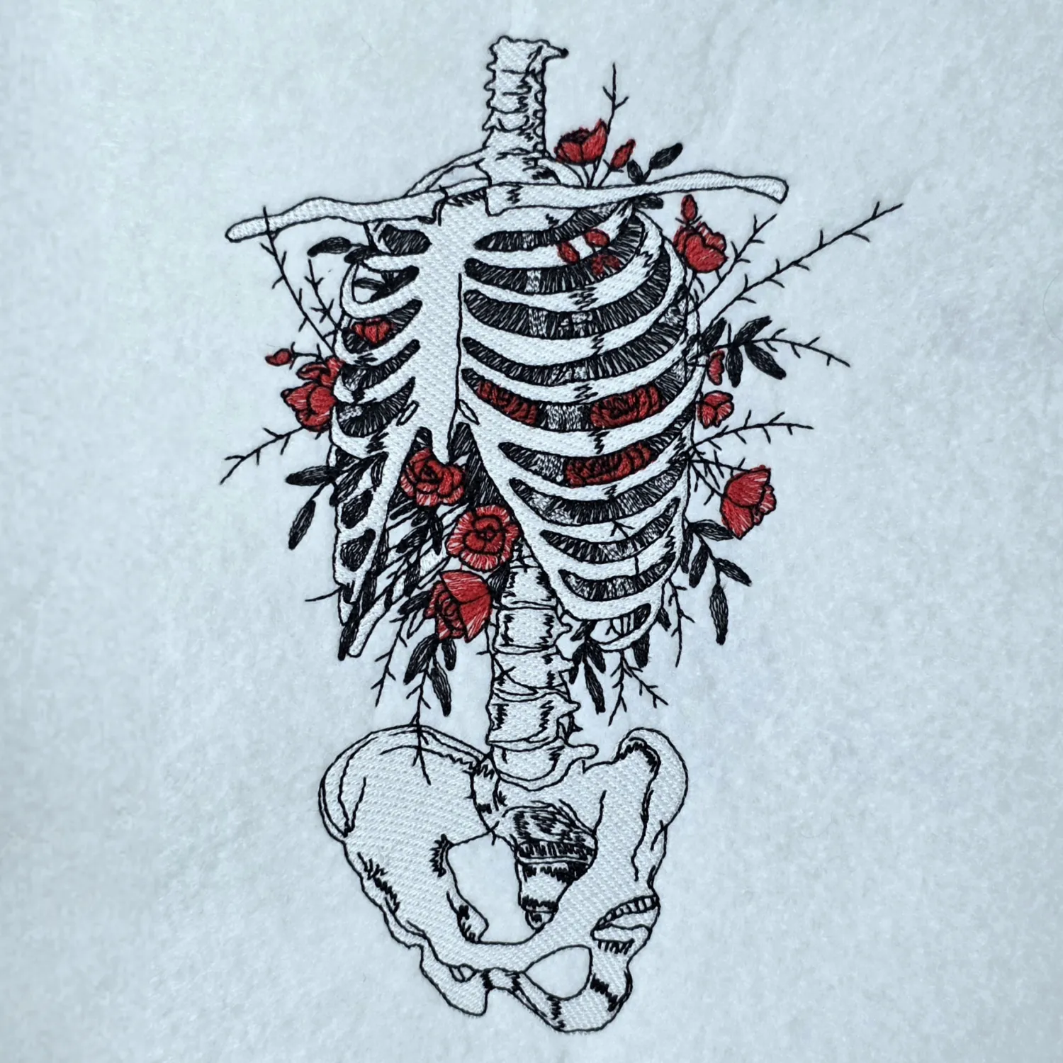 Floral Skeleton Torso
