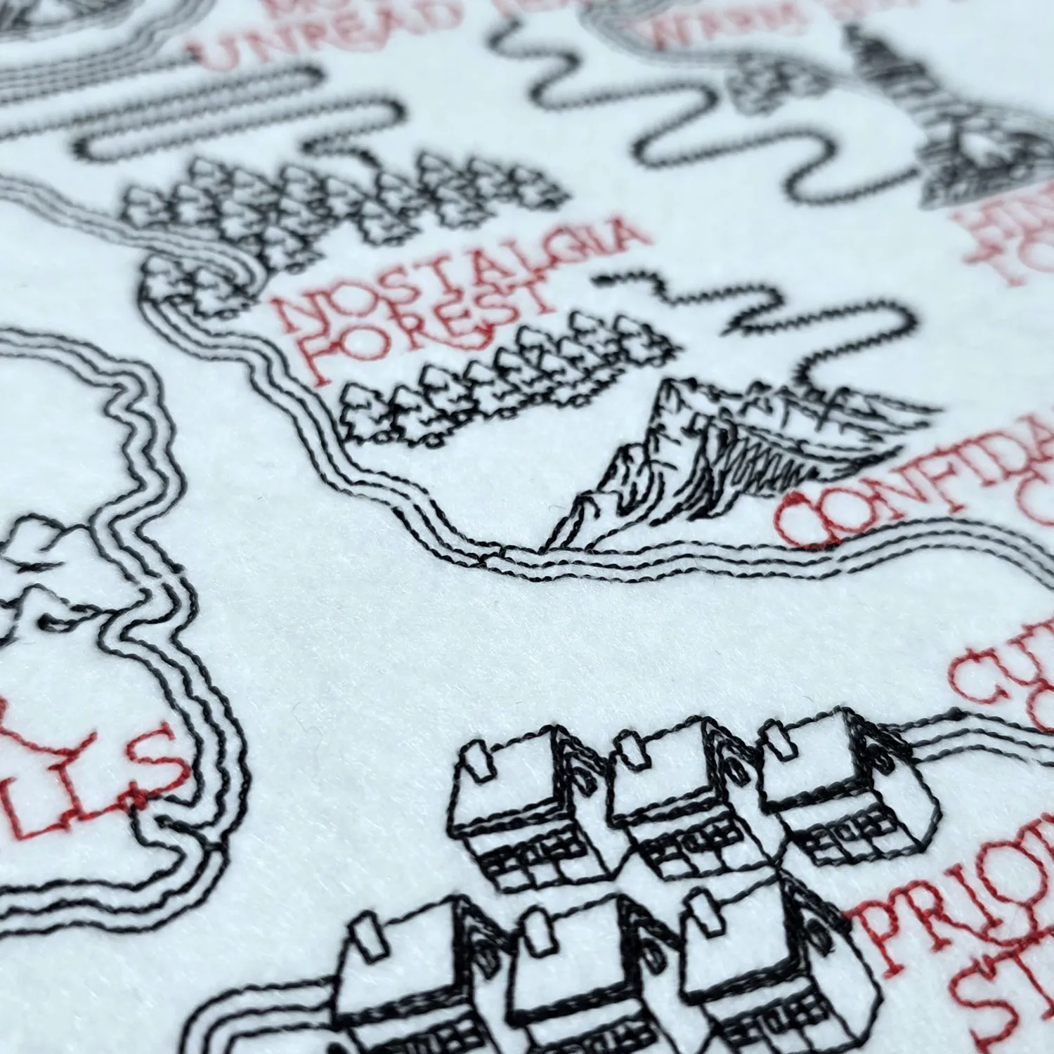 Friends Zone Map Part 01 embroidery design