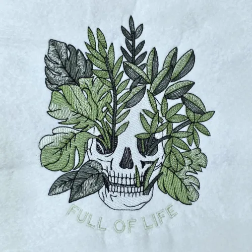 Full Of Life Botanical Skull