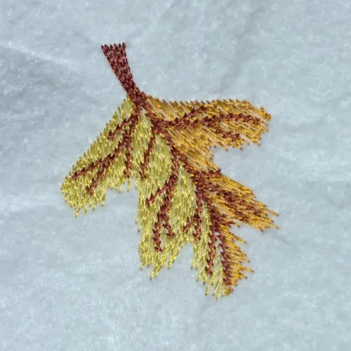Golden Red Oak Leaf