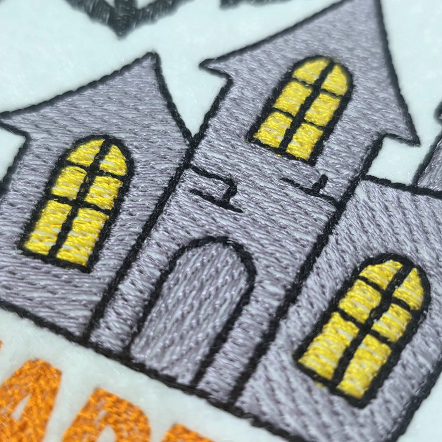 Happy Haunting Halloween House embroidery design
