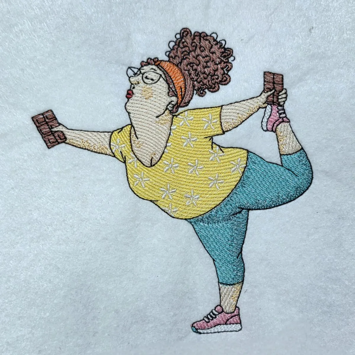 lady-balancing-with-chocolate-in-each-hand